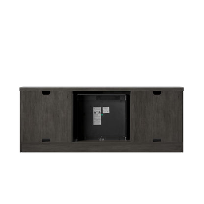 TV Stand for TVs up to 65" with Planked Doors and Nail Head Details