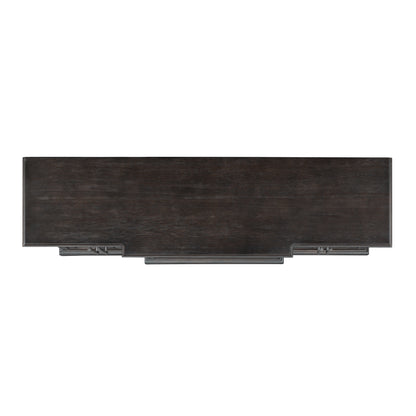 Grand TV Stand for TVs up to 80", Espresso Pine (Electric Fireplace Insert sold separately)