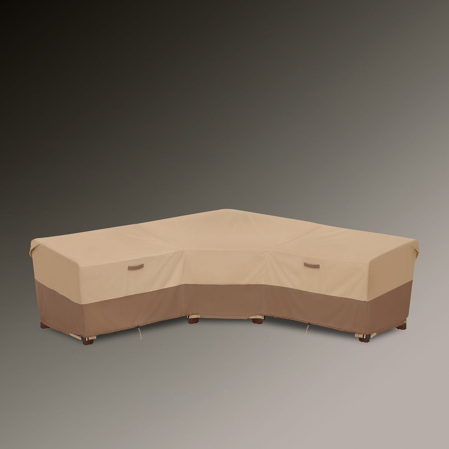 Classic Accessories Veranda's Best Waterproof V-Shape Patio Sectional Set Cover