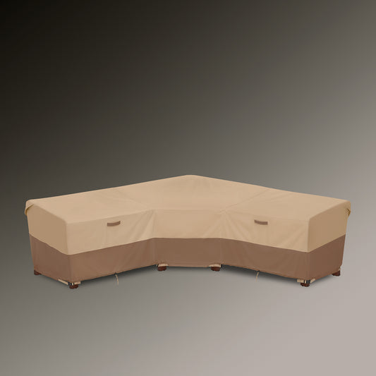 Classic Accessories Veranda's Best Waterproof V-Shape Patio Sectional Set Cover