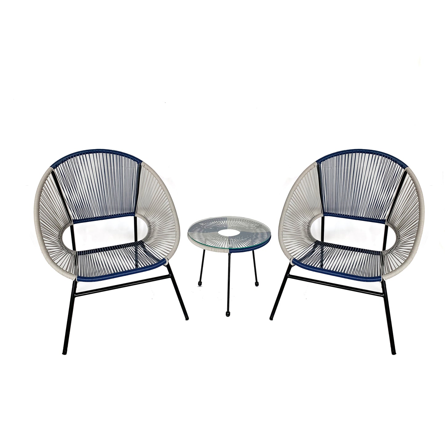 TK Classics Outdoor 3 Piece Outdoor Conversation Set
