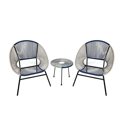 TK Classics Outdoor 3 Piece Outdoor Conversation Set