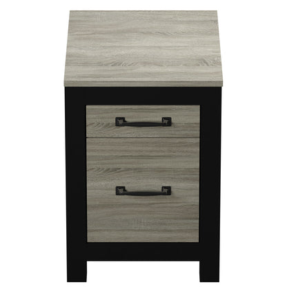 Better Homes & Gardens Dale Filing Cabinet, Clayton Oak and Black