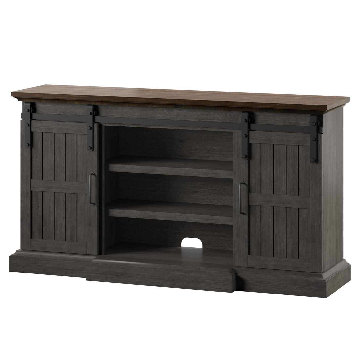 Sliding Barn Door TV Stand for TVs up to 70”