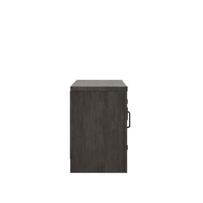 TV Stand for TVs up to 65" with Planked Doors and Nail Head Details
