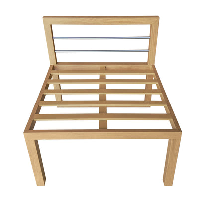 TK Classics Outdoor Aluminum Armless Sofa Seats, Set of 2