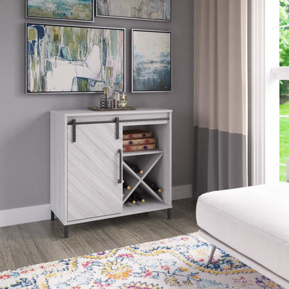 Accent Cabinet with Sliding Door and Wine Storage