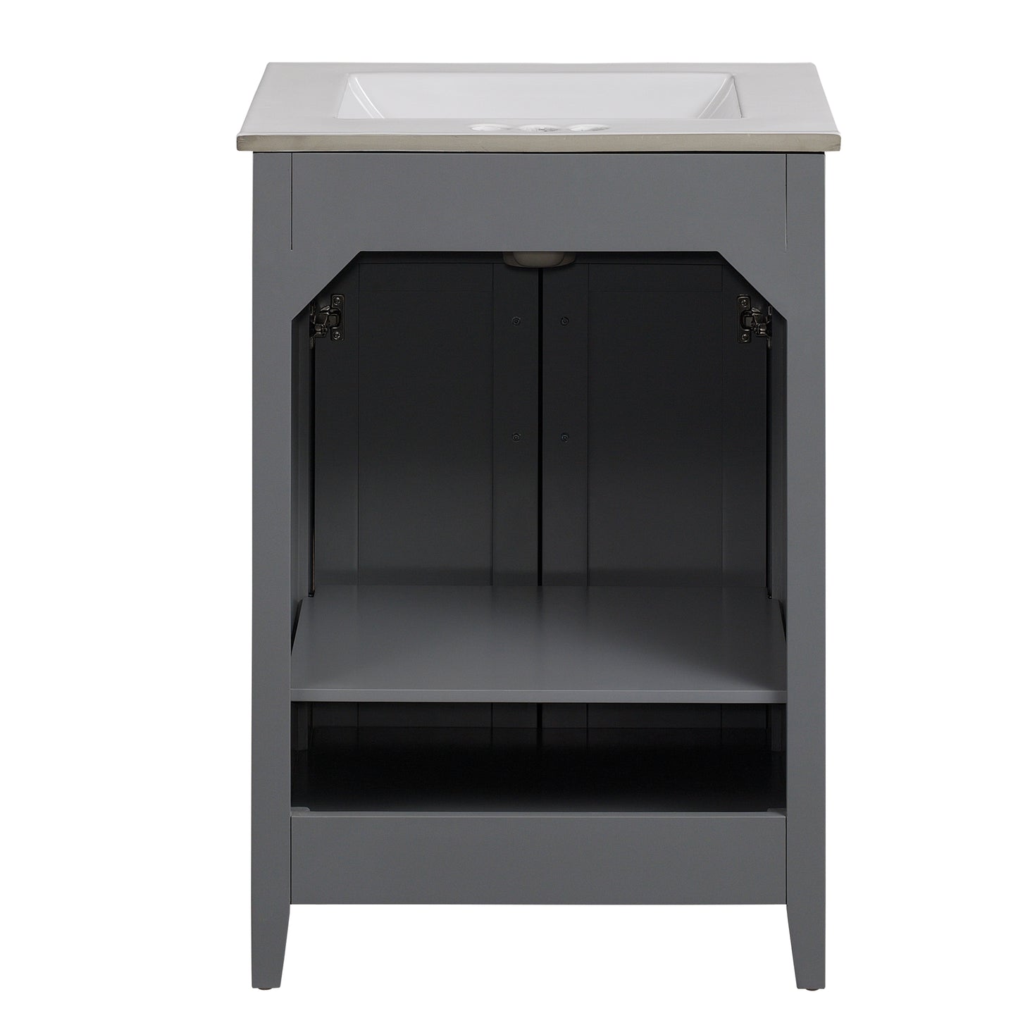 24" Single Bathroom Vanity with Countertop Sink Included