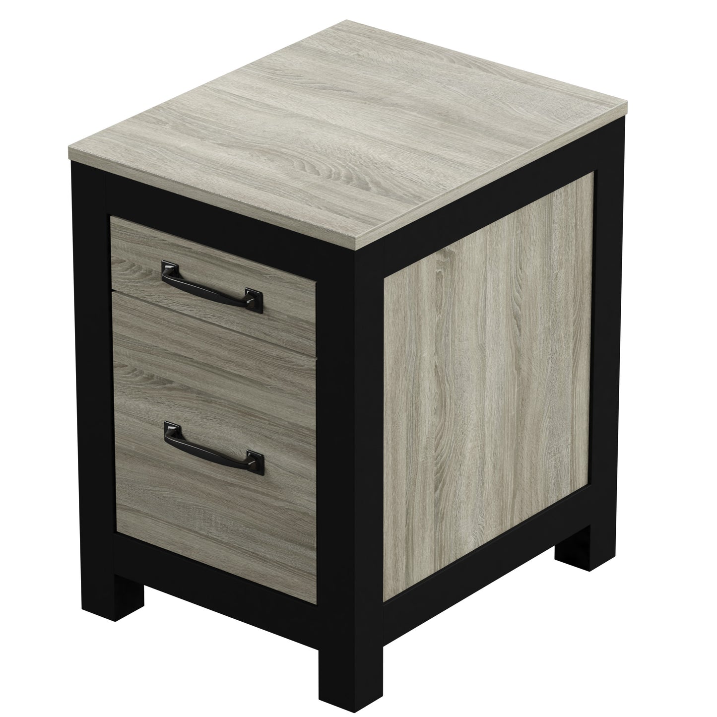 Better Homes & Gardens Dale Filing Cabinet, Clayton Oak and Black