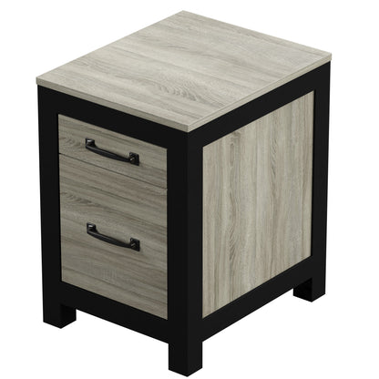 Better Homes & Gardens Dale Filing Cabinet, Clayton Oak and Black