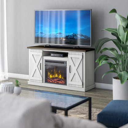 Cottonwood TV Stand for TVs up to 55" with Electric Fireplace