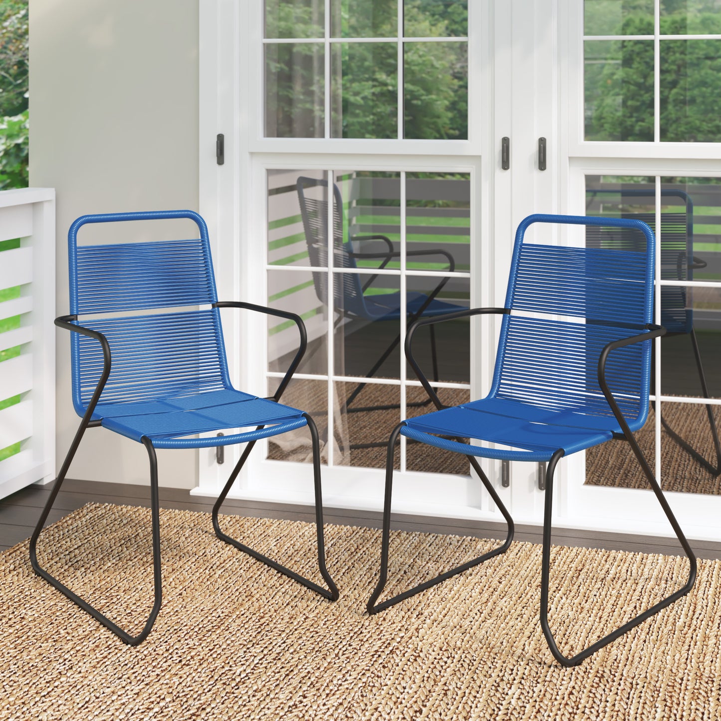 TK Classics Outdoor Dining Chairs, Set of 2