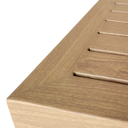 TK Classics Aluminum Outdoor Ottoman/Coffee Table