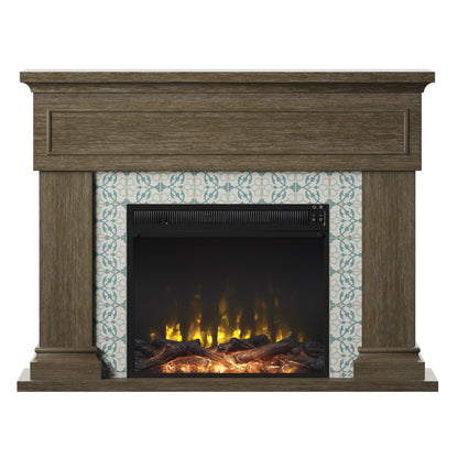 Wall Mantel Electric Fireplace with Reversible Surround