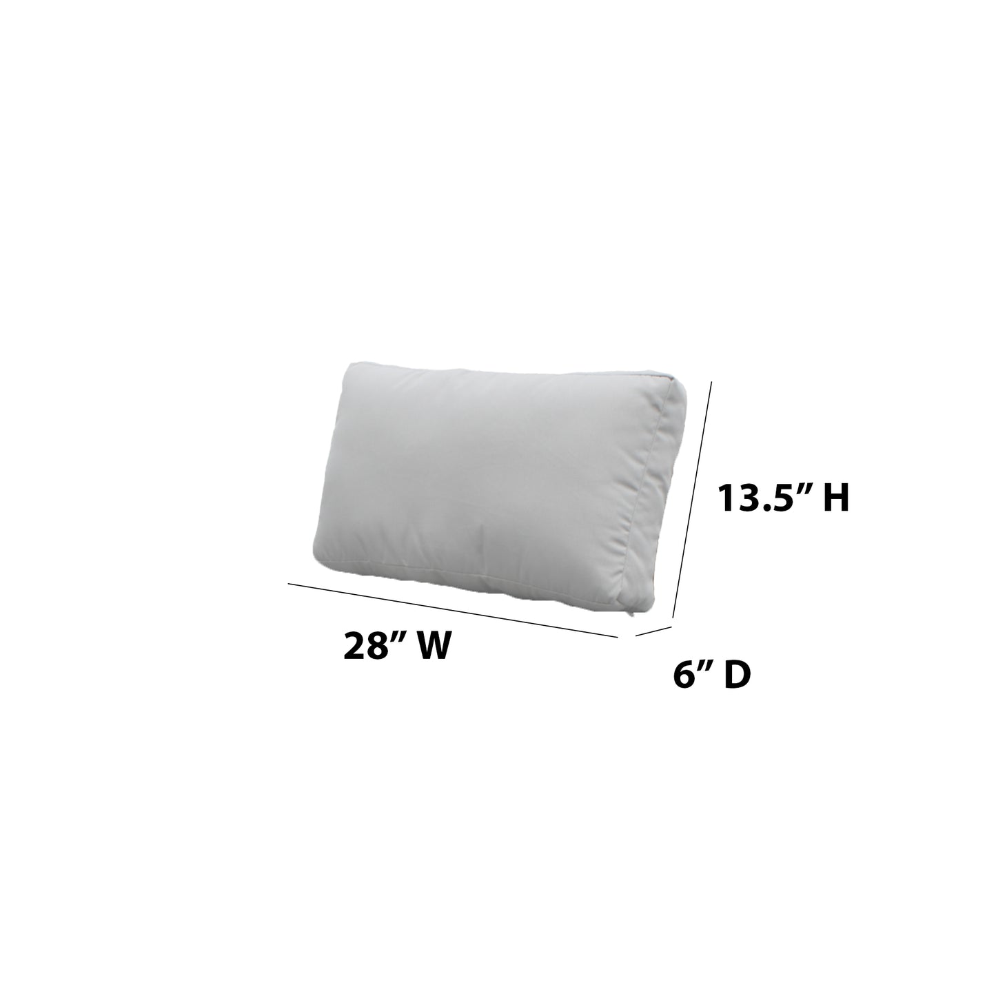 TK Classics Outdoor Cushion Slipcovers for Low-Back Corner Chair Cushions, 6 inches Thick - Ash