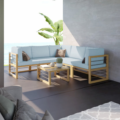 TK Classics 6 Piece Aluminum Outdoor Conversation Set