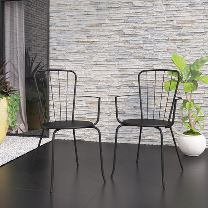 TK Classics Outdoor Dining Chairs, Set of 2