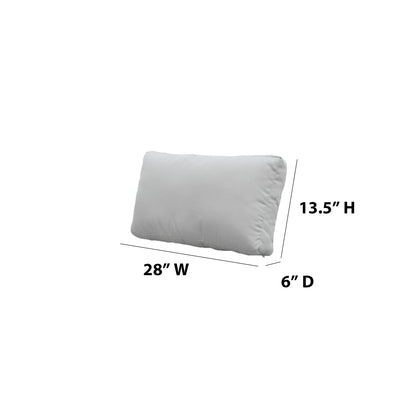 TK Classics Outdoor Cushion Slipcovers for Low-Back Corner Chair Cushions, 6 inches Thick - Ash