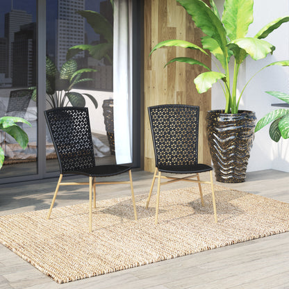 TK Classics Outdoor Dining Chairs, Set of 2