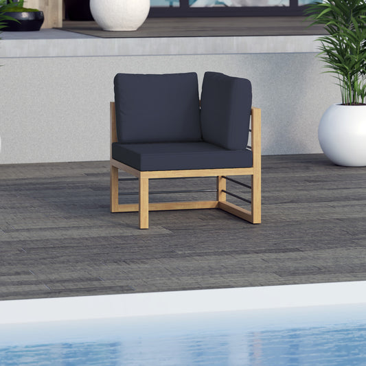 TK Classics Aluminum Outdoor Sectional Corner Sofa Seat