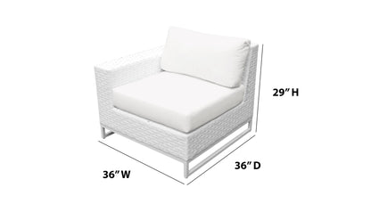 Miami 8-Piece Wicker Outdoor Furniture Set with Aruba Cushions