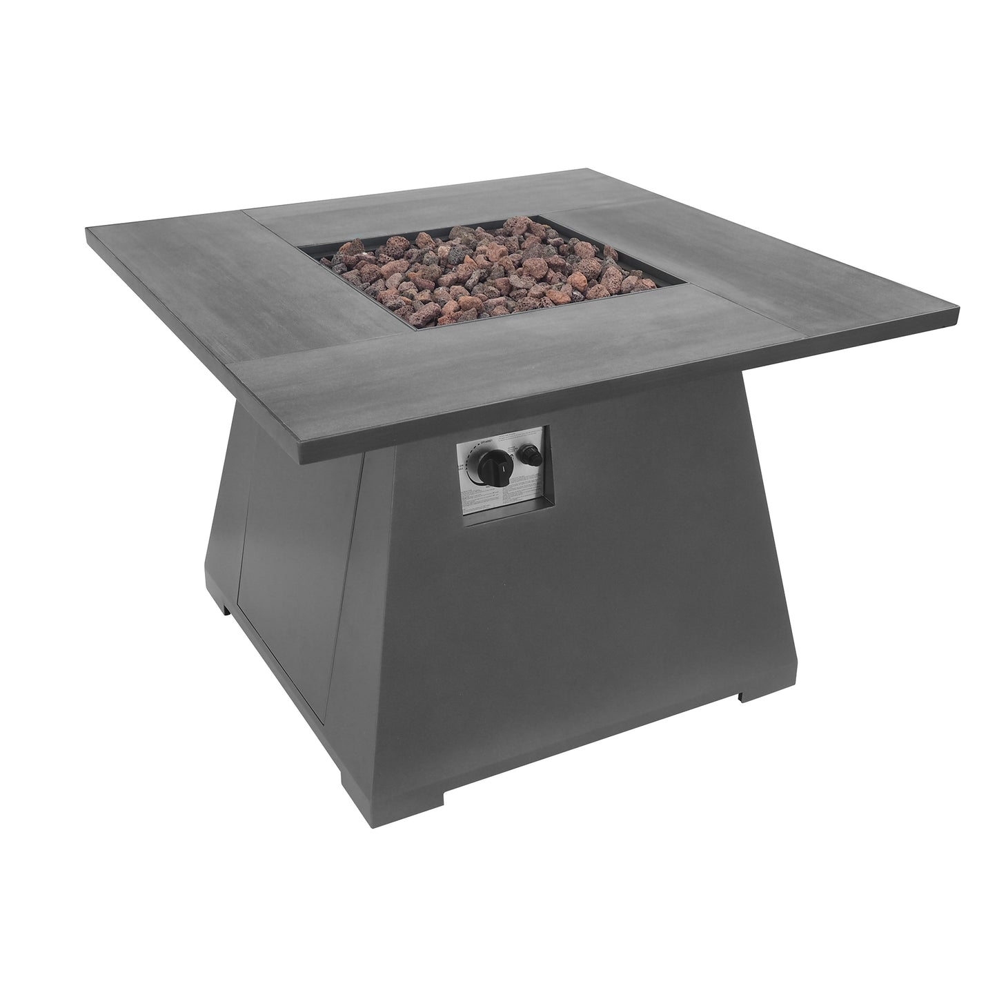 TK Classics Square Fire Pit Table