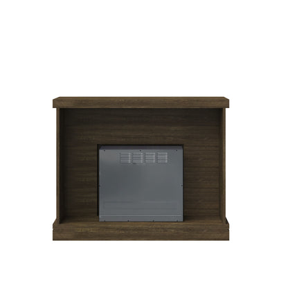 Shiplap Wall Mantel Electric Fireplace