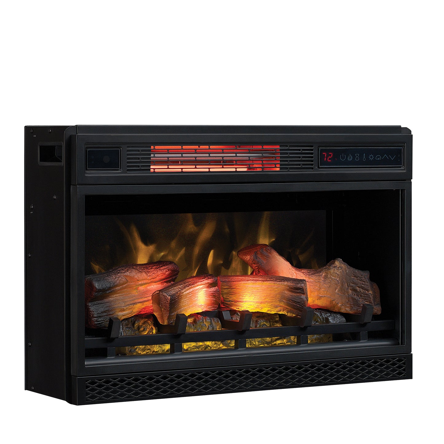 26” 3D Infrared Quartz Electric Fireplace Insert with Safer Plug® and Safer Sensor™