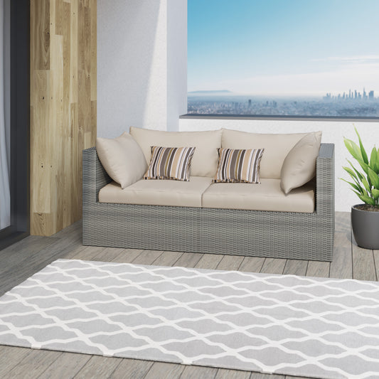 TK Classics 2 Piece Outdoor Sectional Loveseat