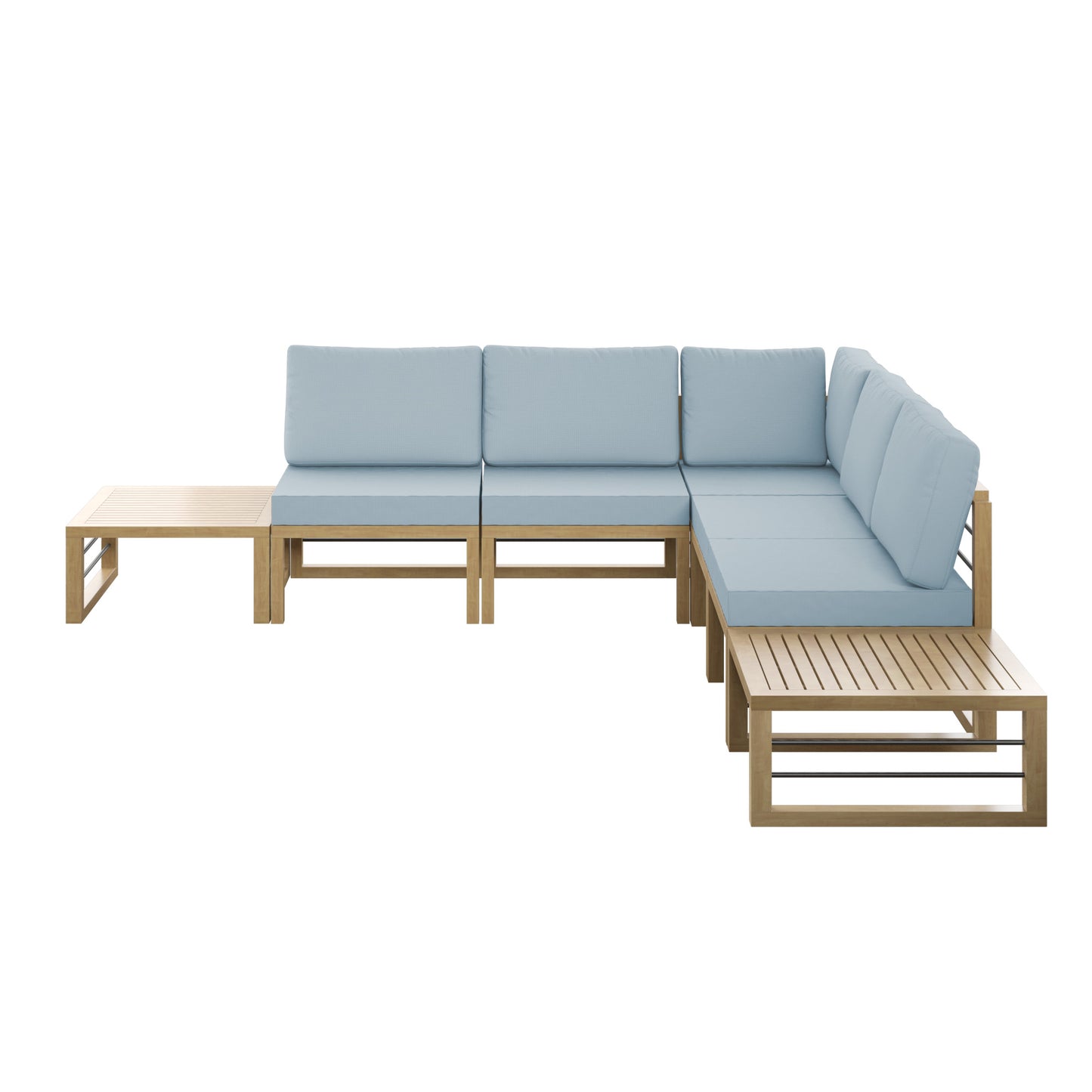 TK Classics 7 Piece Aluminum Outdoor Conversation Set