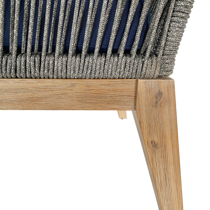 TK Classics Set of 2 Outdoor Arm Chairs with Cushions