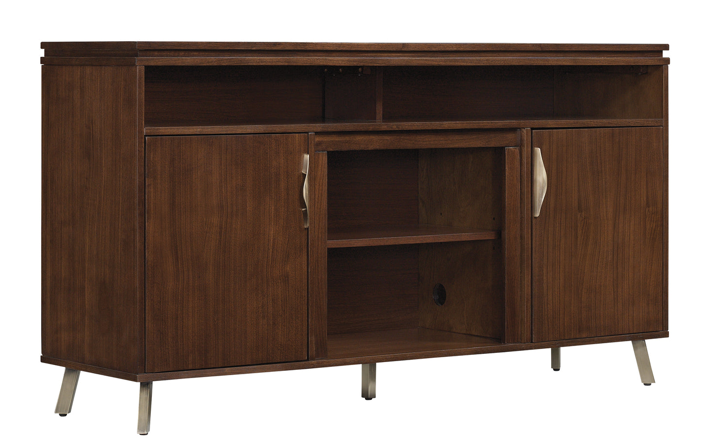 Modern Dweller™ TV Stand for TVs up to 60", Midnight Walnut