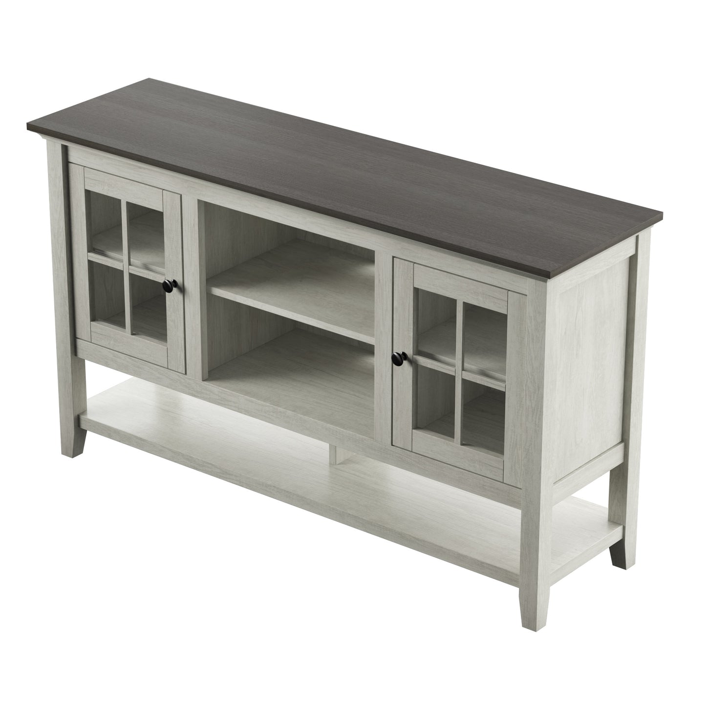 TV Stand for TVs up to 60” with Open Lower Storage
