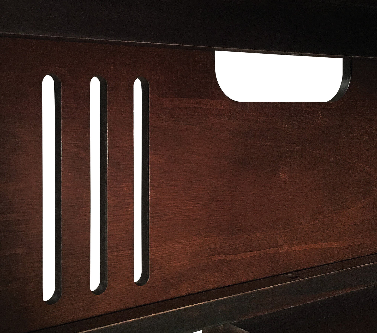 Lakeland TV Stand for TVs up to 65", Roasted Cherry (Electric Fireplace Insert sold separately)