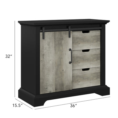Accent Cabinet with Sliding Door and Drawers