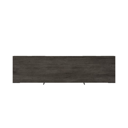 TV Stand for TVs up to 65" with Planked Doors and Nail Head Details