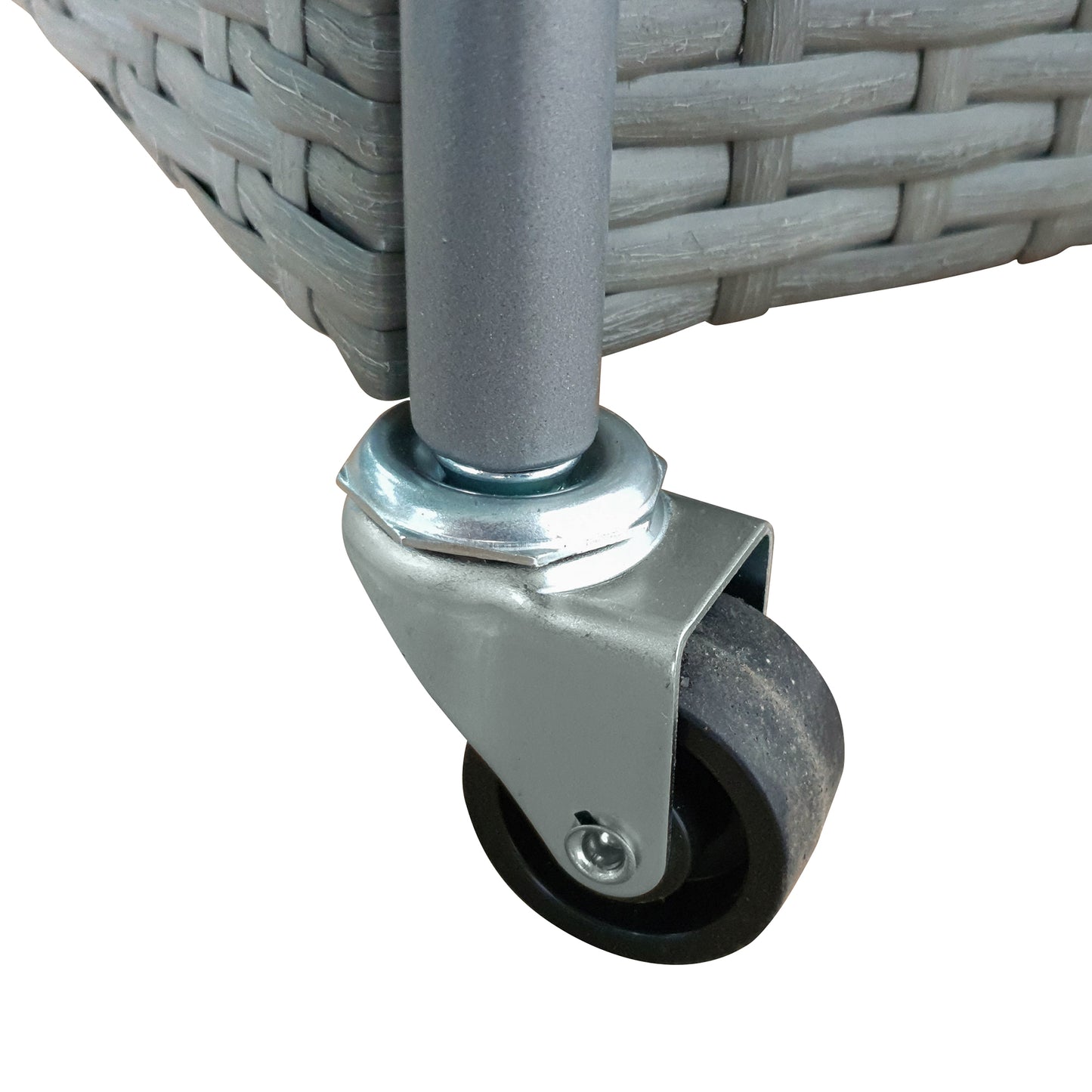 TK Classics Outdoor Wicker Bar Cart