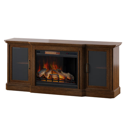 Hershel TV Stand with ClassicFlame® Electric Fireplace
