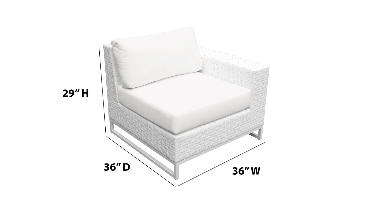 Miami 8-Piece Wicker Outdoor Furniture Set with Aruba Cushions