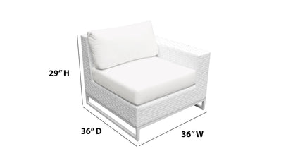Miami 8-Piece Wicker Outdoor Furniture Set with Aruba Cushions