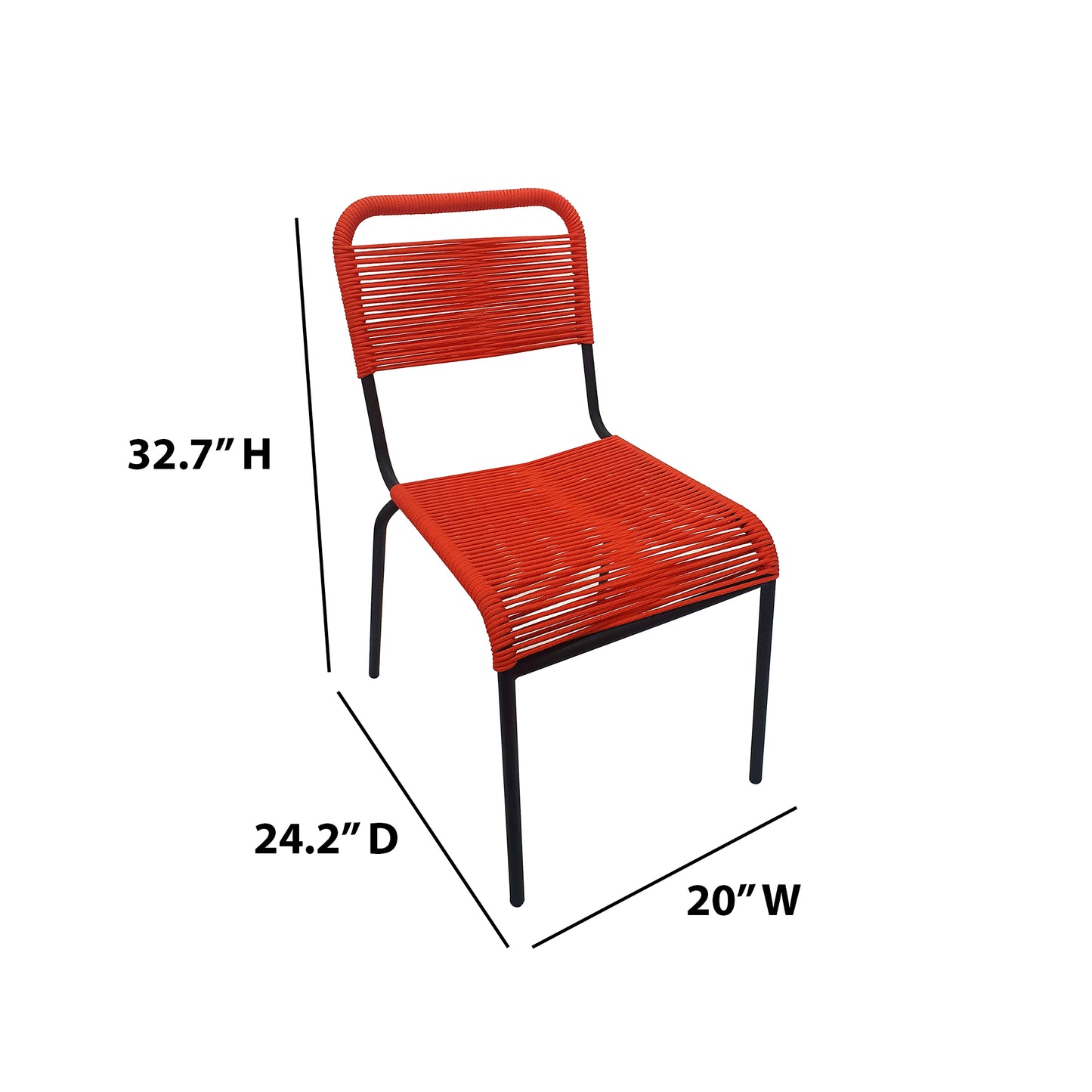 TK Classics Outdoor Dining Chairs, Set of 2