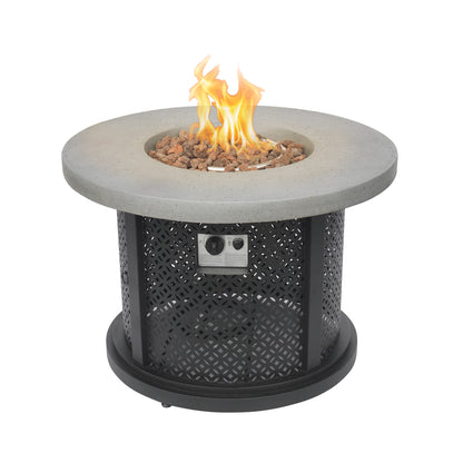 TK Classics Round Fire Pit Table