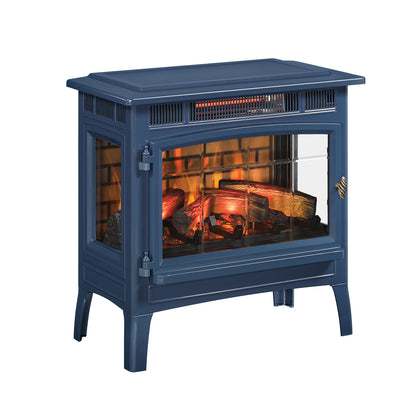 duraflame Freestanding Electric Fireplace Stove Heater with 3D Flame Effect for 1,000 Sq. Ft. Room
