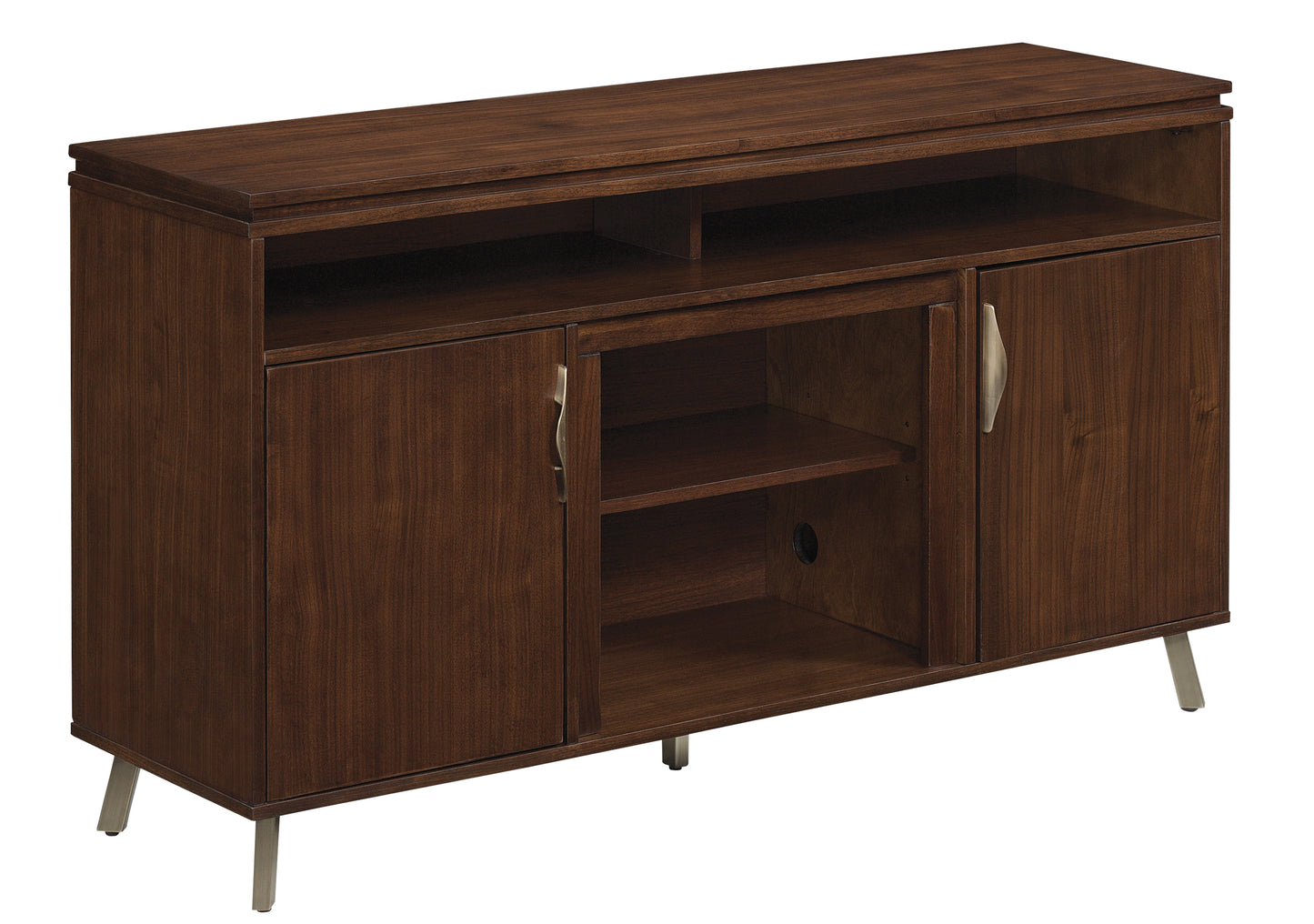 Modern Dweller™ TV Stand for TVs up to 60", Midnight Walnut