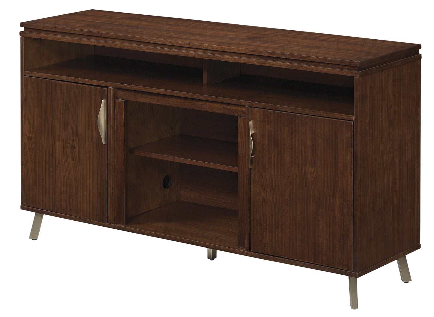 Modern Dweller™ TV Stand for TVs up to 60", Midnight Walnut