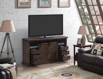 Southgate TV Stand with ClassicFlame® Electric Fireplace, Antique Coffee