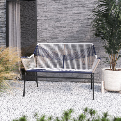 TK Classics Wrapped Rope Outdoor Loveseat for 2 People