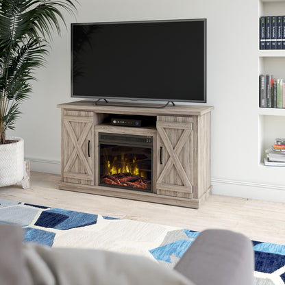 Cottonwood TV Stand for TVs up to 55" with Electric Fireplace
