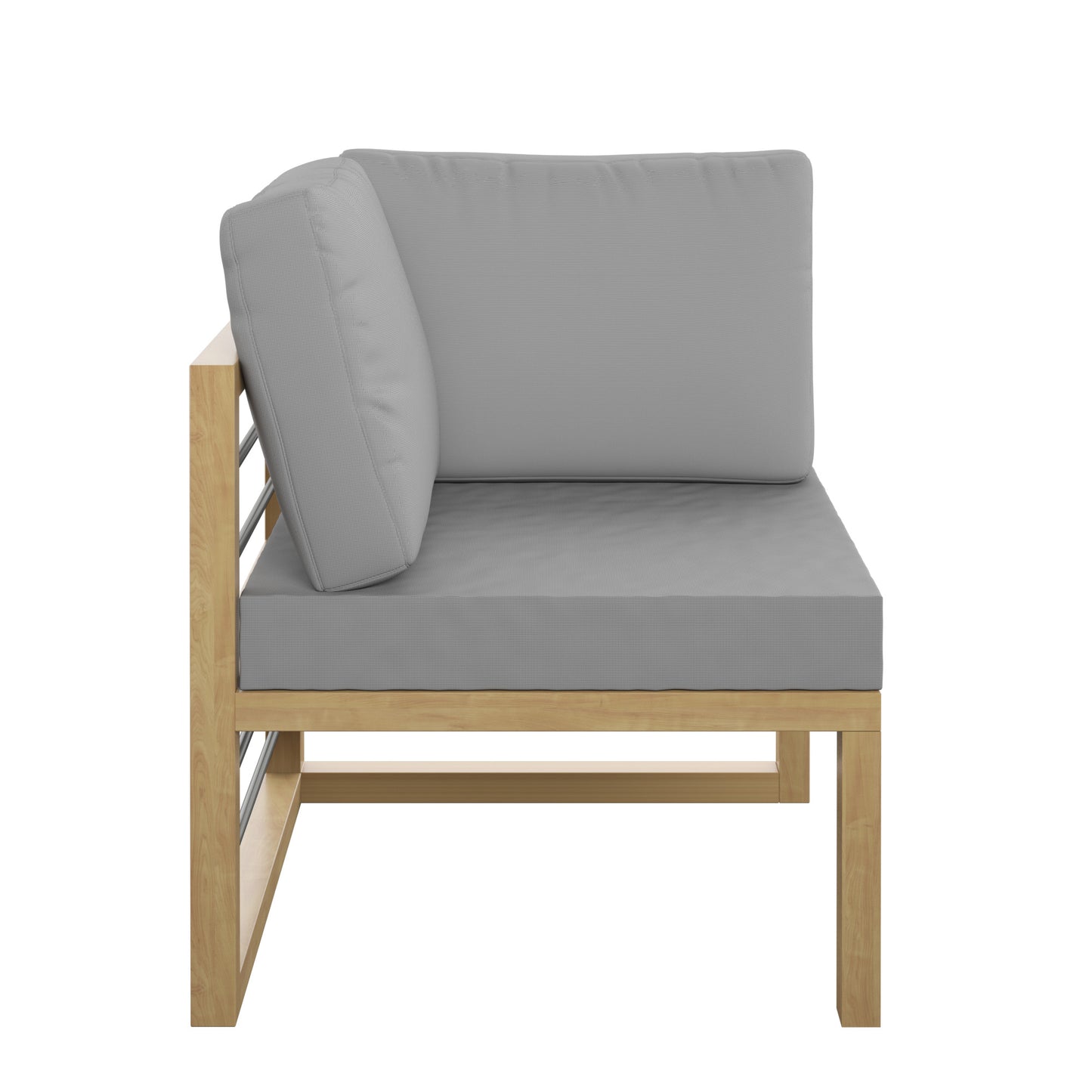 TK Classics Aluminum Outdoor Sectional Corner Sofa Seat