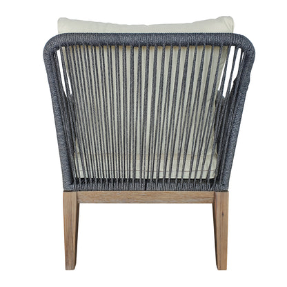 TK Classics Set of 2 Outdoor Arm Chairs with Cushions